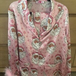 Buddy love pink Santa pjs💕